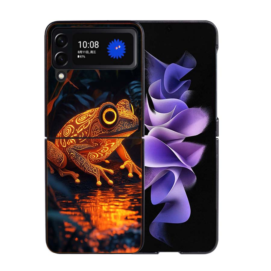 Why Are Frogs Important Phone Case For Samsung Z Flip 7 6 5G Galaxy Z Flip4 Z Flip5 Z Flip3 Coque Black Hard PC Shell Protective