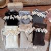 Bow Decor Leg Warmers Lace Trim Kids Leg Sleeves Casual Girls Sock Cuffs  Girls Daily Wear