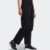Adidas Originals Kleeblatt Einfarbiges Logo Bestickt Gerade Geschnitten Lässige Hose Damen Unterteile Schwarz HD0333