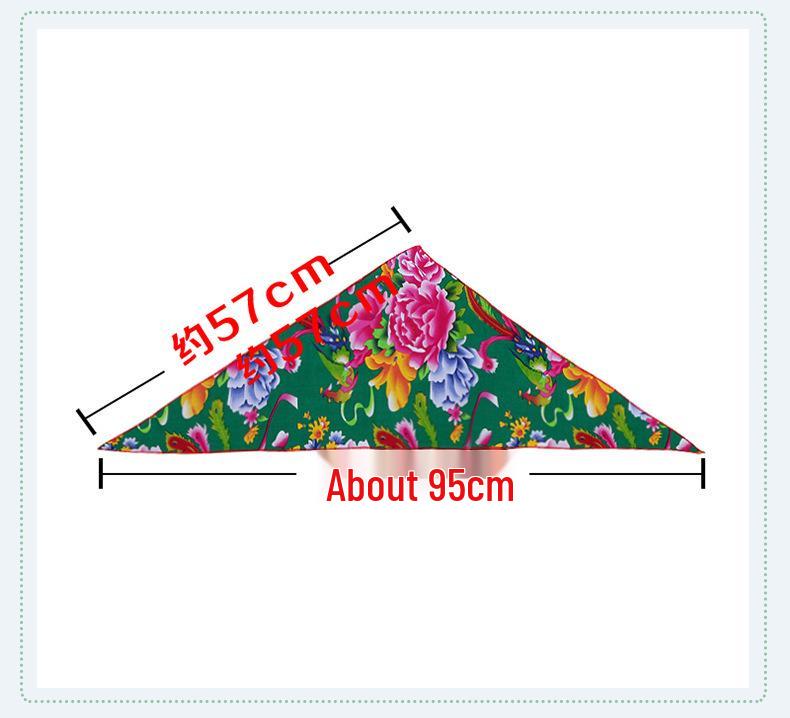 Nordöstliches ethnisches florales Bandana: Frühling-Herbst Hip Hop Quadratisches Halstuch