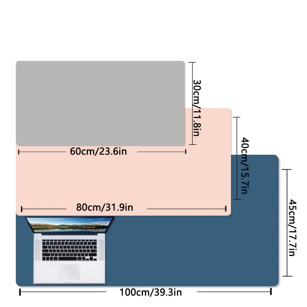 Large Waterproof Imitation Leather Desktop Mouse Pad, Calculator Mouse Pad, Dedicated for Office and Gaming