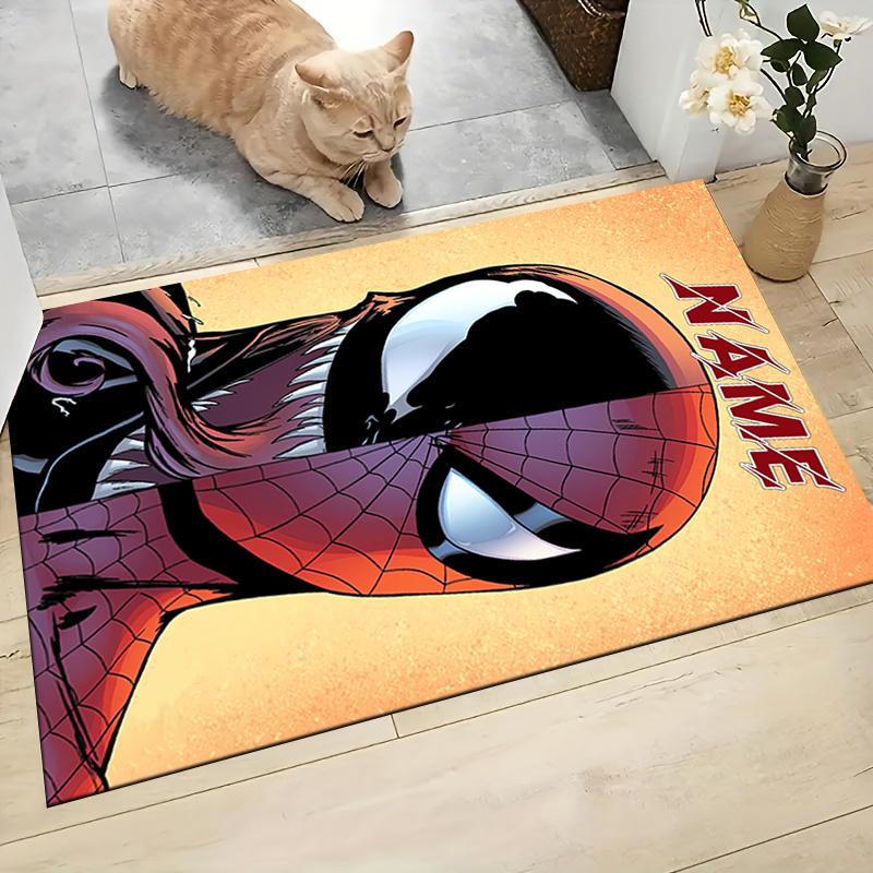 Custom Name "Spider-Man: Wonder" Carpet Rug Customizable Soft Washable Anti-Slip Home Living Room Sofa Mats Personalized Rug. 0909299