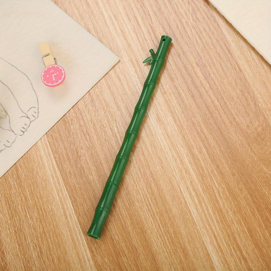 10pcs 0.5mm Random color creative bamboo gel pen cute fresh water pen desktop office supplies needle tube signature pen