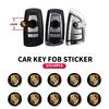 5/10 Pièces Autocollants Emblème Clé de Voiture 14mm Accessoires Logo Clé de Contrôle Auto Pour Porsche Boxster Cayenne Panamera Macan Cayman 911 918 996 917 991