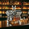 Car Motor Whiskey Decanter v8 Glass Bottle for Whiskey Bourbon Collectible Decoration