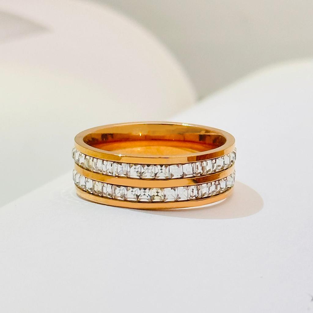 Ring Couple Men and Women Simple Gypsy Stars Do Not Fade Double Single Row Tail Ring Index Finger Fashion Hipster Ring Jewelry