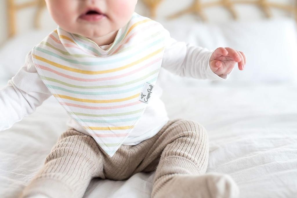 Copper Pearl Water Rask Stilig Bib Bandana Sett med 6 Sunny [Copper Pearl] Bib, Absorberende, Tørkende, Sett, Bib,