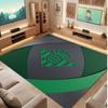Real Betis Football Print Crystal Velvet Rug, Comfortable Water Absorbent Non Slip Indoor Floor Carpet