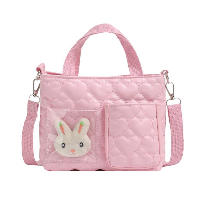 

Детский плюшевый мультяшный рюкзак из дышащего полиуретана для детского сада розовый