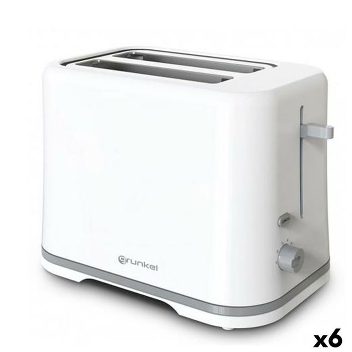 Toaster - GRUNKEL - White - 870 W - 6 Settings - 2 Slices