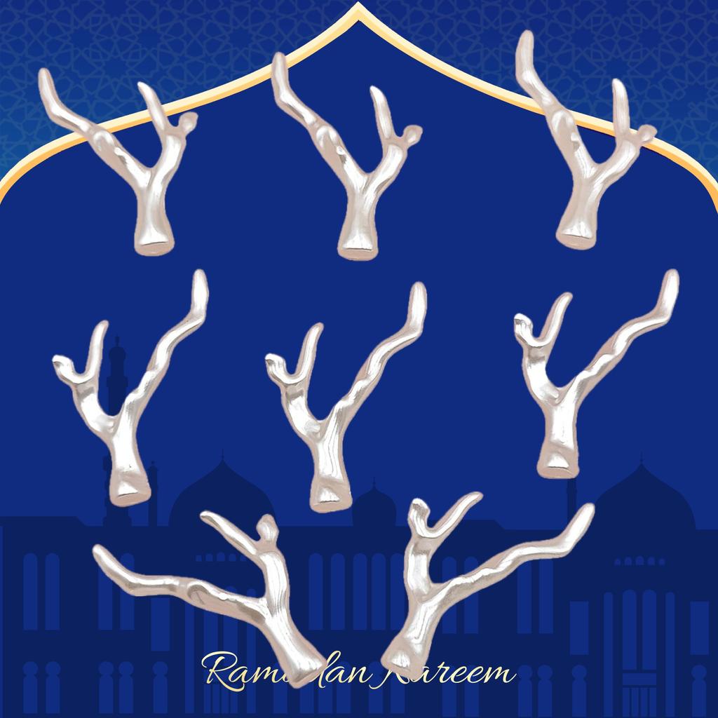 [Acrylic Branch Coral] Acrylic Branch Coral Pendant -8 Irregular Baroque Antlers Pendants for DIY Jewelry Making