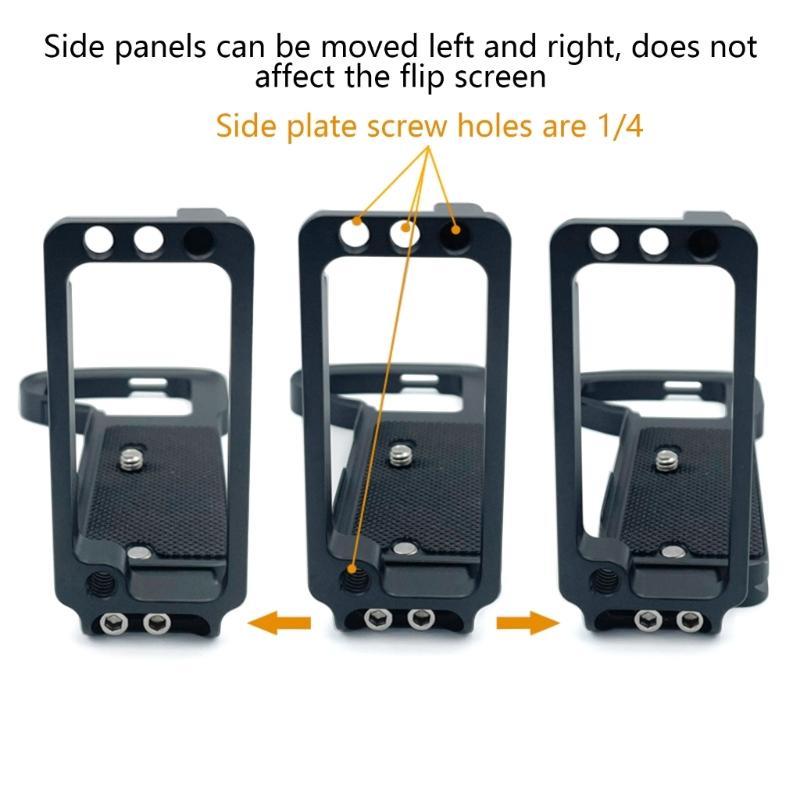 L-Shaped Metal Plate Bracket-Camera L Plate Quick Release Hand Grip for A7r4 A7m4 A7S3 A1 Camera