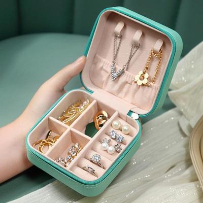 Schmuck Organizer Box Tragbare Haushalts Reise Lagerung Organizer Ohrring Halskette Ring Schmuck Lagerung Box für Frau Zubehör