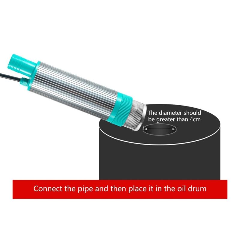Durability Aluminum Oil Pump Tool Compactly Design for 18V Battery Garage Emergency Kit and Mechanical Repairs Devices