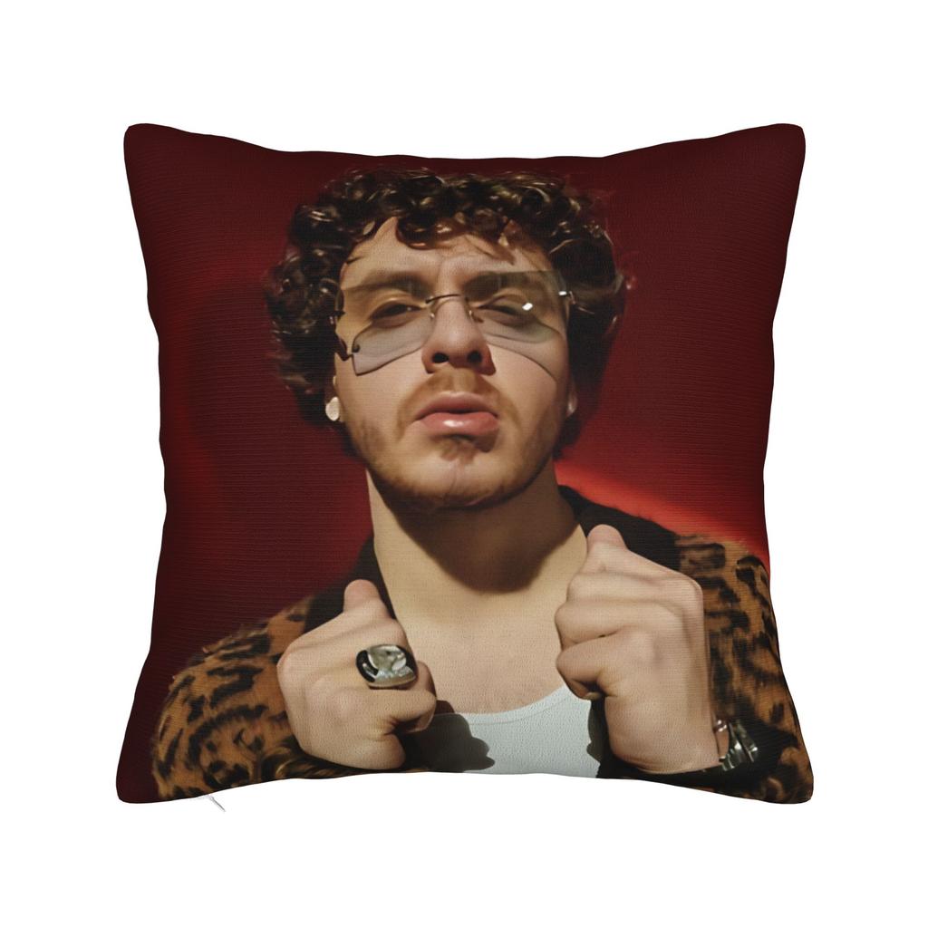 Pillow Case Singer Jack Harlow Soft Pillow Cover For Sofa Car Home Decor Kawaii Pillowcases
