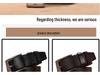 Men's Genuine Leather Casual Belt with Pin Buckle - Full Cowhide Waistband
