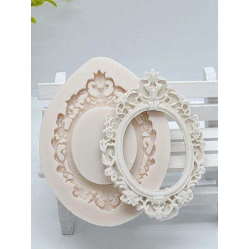 1pc Classical Picture Frame Shaped Silicone Cake Mold