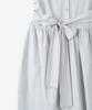 Basica Waist Tie Shirred Dress (Gray)
