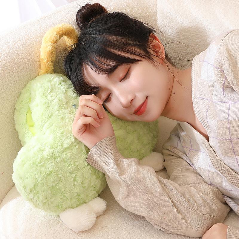 Pluș Moale Cald Nor Jucărie de Pluș Păpușă Pernă Decorativă pentru Sofă Drăguță Bebeluș Copii Prietenă Însoțire Somn Cadou