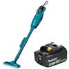 Makita 18V Cordless Cleaner CL181FDZ Body Only Set with Battery BL1860B and Accessory Bag Blue