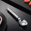 1Pcs Stainless Steel Ice Cream Scoop Long Handle Rust Proof Surface Perfect For Home Kitchen Dessert And Fruit Scooping