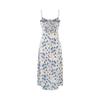 Sexy Slim Floral Suspender Skirt Summer New French Retro Seaside Vacation Waist Dress Women