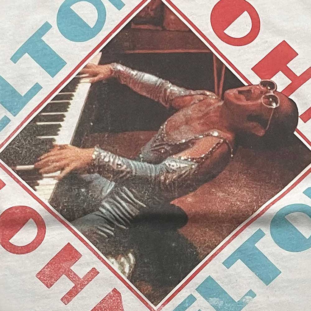 Elton John Unisex-Erwachsene Ringel-T-Shirt