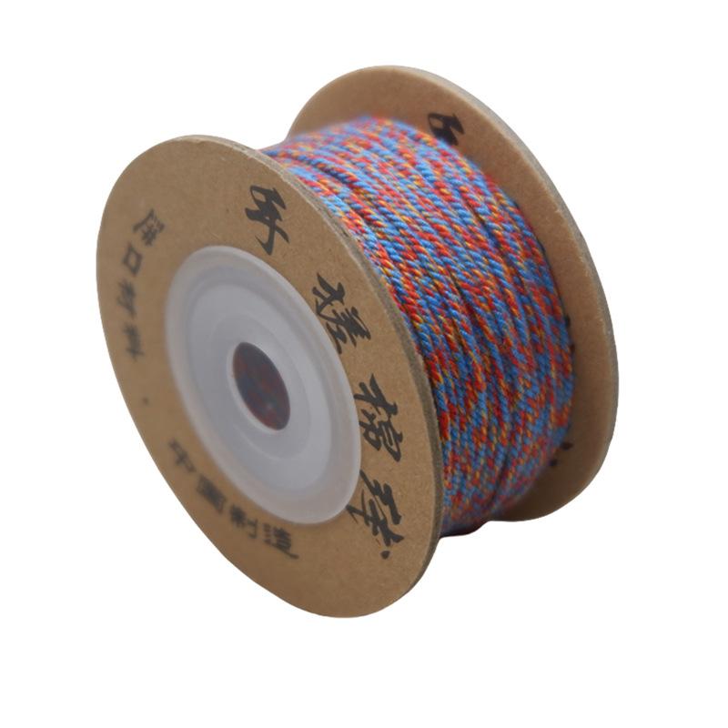 Dragon Boat Festival Multicolored Rope Diy Multicolored Rope Hand-Woven Self-Woven Hand Rope Material Bracelet Tibetan Hand Rubbing Cotton Thread Rope