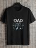 1pc Fatherhood Announcement T-shirt - "You'll Be a Father Again" Playful Handwritten Design