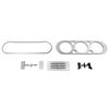 Replacement Navigation Bezel Panel for Ford For Explorer For Kuga For MK1 08-12 ABS Material Car Interior Accessory