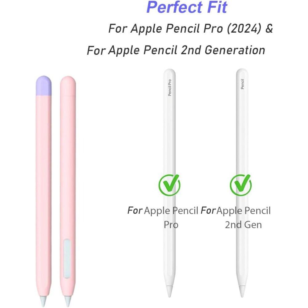 Silicone Tablet Pencil Case Shockproof Anti Slip Stylus Sleeve Colorful Waterproof for Apple Pencil Pro/2