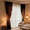 2Pcs Polyester Double Lion Crown Printing Window Curtains Birthday Party Decoration Backdrop Drapes for Living Room