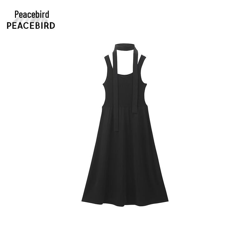 

PEACEBIRD Paper Doll V-Neck Midi Dress L