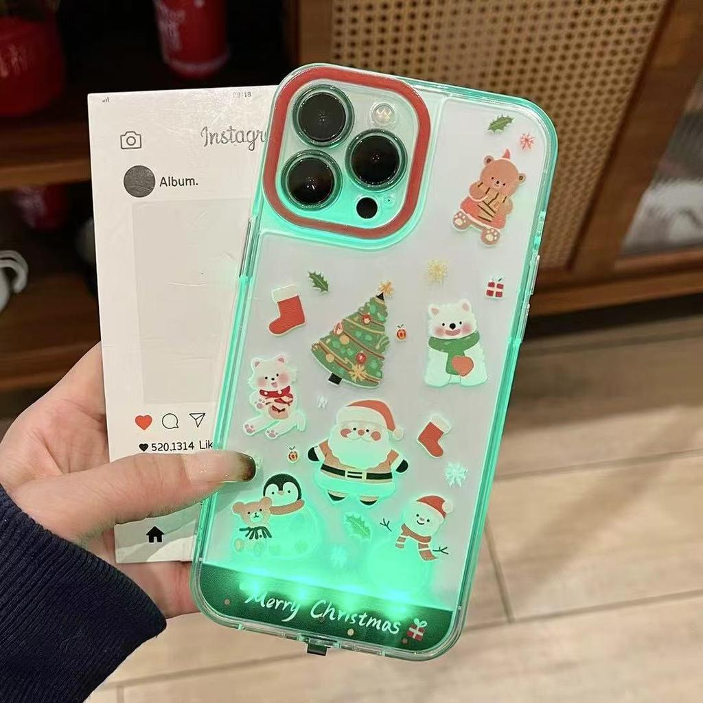 West Highland White Terrier iPhone 17 Pro Max Full Coverage Drop-Proof Christmas Tree Call Flash Case