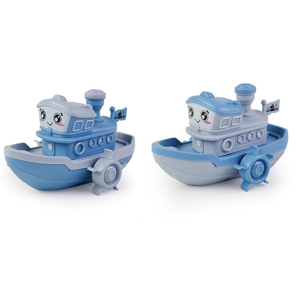1Pc Baby Shower Cartoon Clockwork Boat Toy Children Clockwork Ship Kids Toys Cute Water Boy Flo P9A4