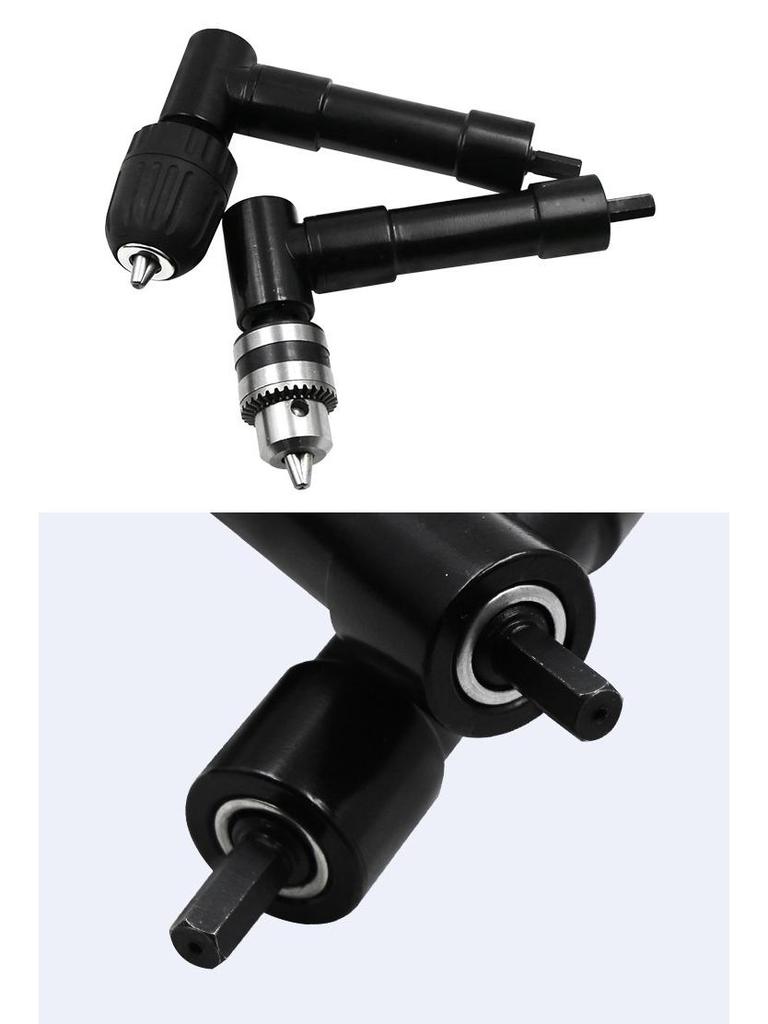 Right Angle Electric Drill Extension with Three-Jaw Chuck