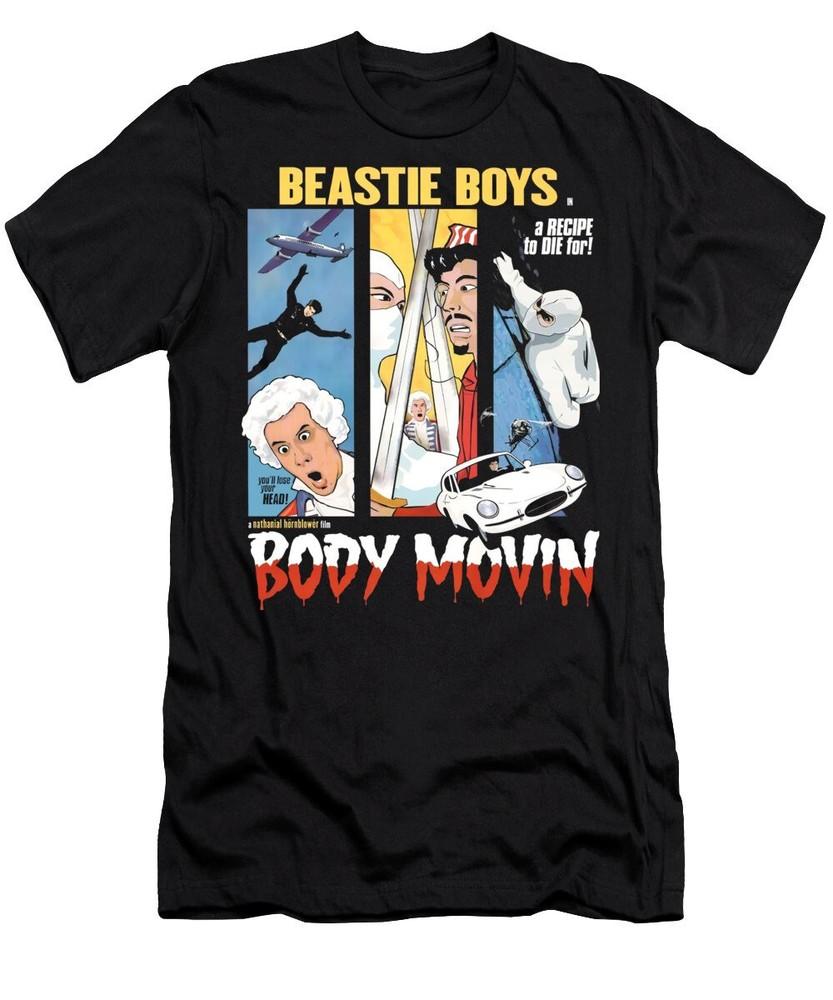 Body Movin’ Beastie Boys Band Black T-Shirt Cotton Unisex BT277 Unisex T-Shirt XXXXL