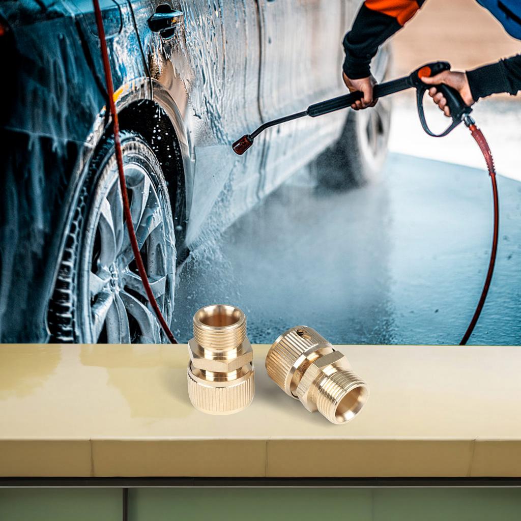 Garden Maintenance Copper Connector Outdoor Use Connector 22*1.5 External Thread Brass Construction Precision-engineered Seal