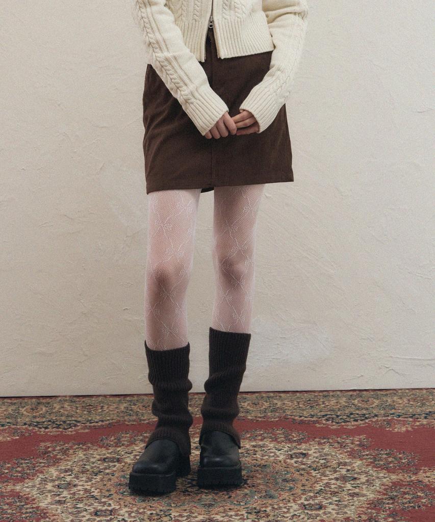 Ledeoli Corduroy Mini Skirt [Brown]