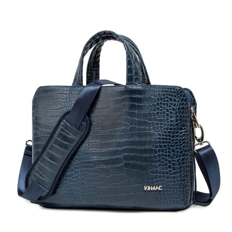 Crocodile Pattern Leather Women Handbags Lady Large Capacity 15.6 Inch Laptop Bag Business Briefcase Shoulder Bags 2023 New