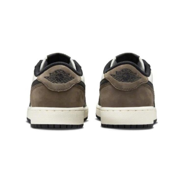 Air Jordan 1 Retro Low OG TD Mocha Scarpe da Ginnastica per Bambini Bianco Nero Dark-Mocha FQ5435-102