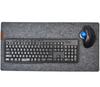 atelierCODEL Felt Desk Extra Thick Wool Absorbs Keyboard Mouse Made In Japan 300 X 600 X Mat, 5mm, Sound, Mat, Compatible, PC, (Gray, 5mm)