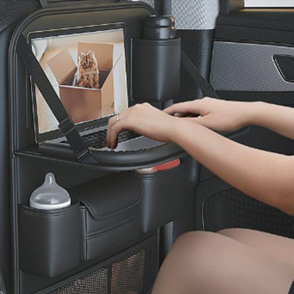 Rücksitzorganizer Multifunktional Stabil Langlebig Faltbarer Tisch Sitzrückenorganizer für Auto
