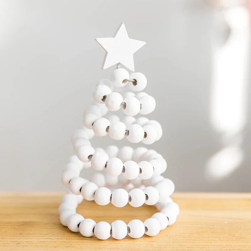 Decorazioni Albero di Natale Creative Nordiche Albero di Natale in Legno da Tavolo Piccole Decorazioni