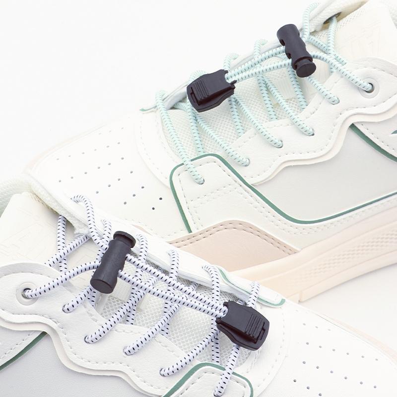1Pair Elastic Shoe Laces Sneakers Tennis Lock Shoelaces Without Ties Adult Kids Round Shoelace Rubber Bands for Shoes Accesories