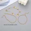 1-3ks Jednoduchý Kovový Reťazový Anklet s Príveskom Motýľa pre Ženy Nastaviteľný Vrstvený Vintage Minimalistický Plážový Anklet Set Šperky na Nohy