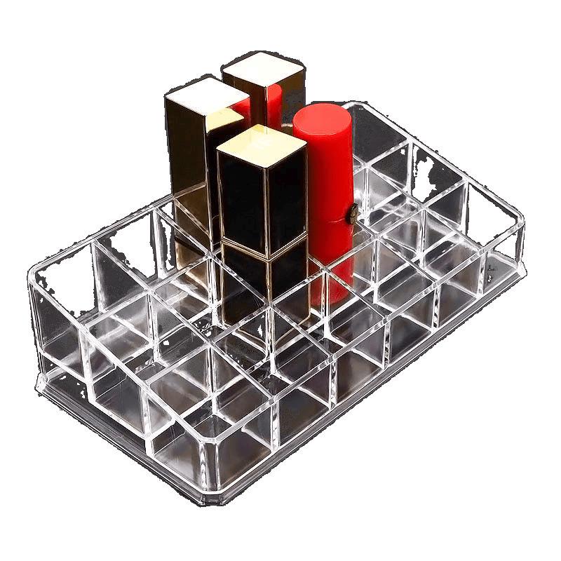 Klarer Acryl-Lippenstift-Displayständer - Mehrloch-Organizer für Kosmetik