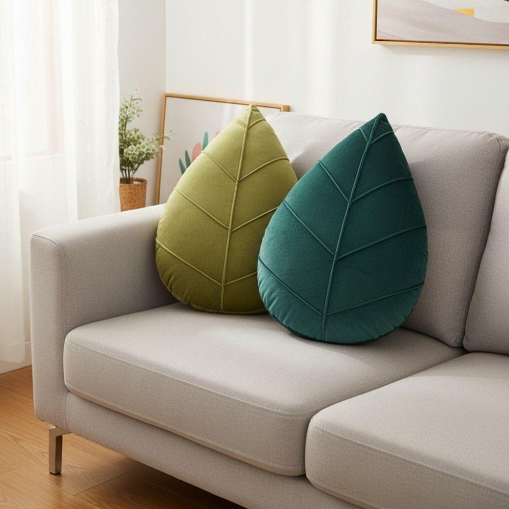 Weiches Kissen Nordic Style Sofakissen Haushalts Kissen in Blattform Auto