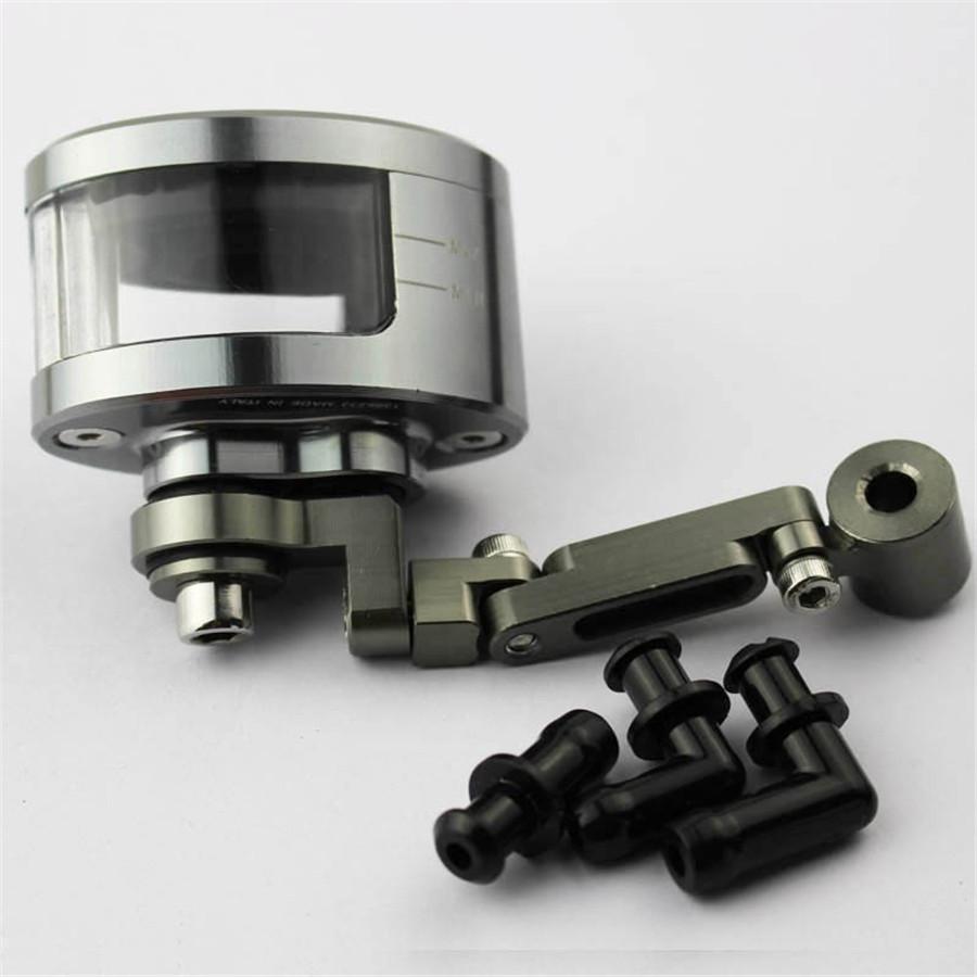 CNC Motorcycle Brake Fluid Oil Reservoir Cup Tank +support Bracket FOR KTM YAMAH