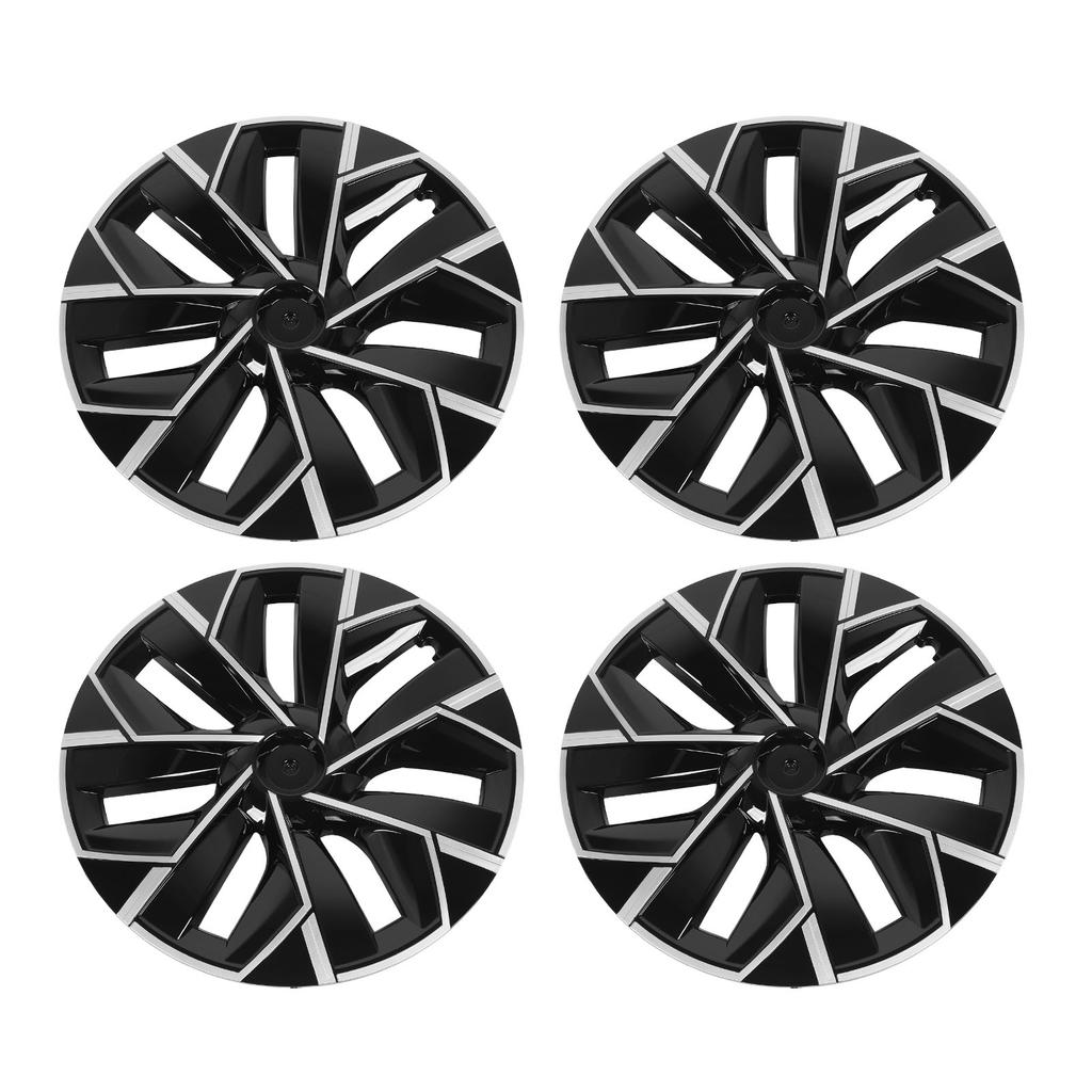4PCS 19in Wheel Hub Cap Bright Black Hubcap Wheels Rim Covers Replacement for Tesla Model Y 2021 To 2024